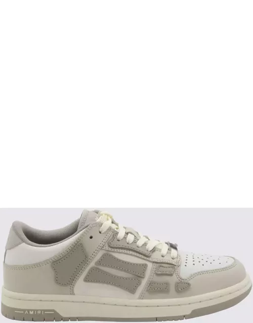 AMIRI White And Grey Leather Sneaker