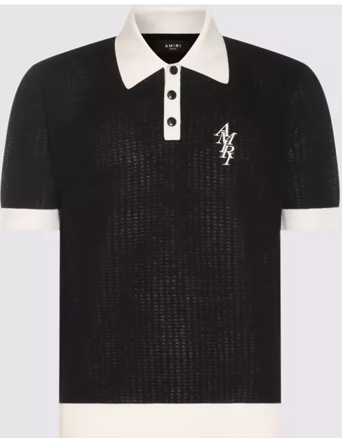 AMIRI Black Cotton Polo Shirt