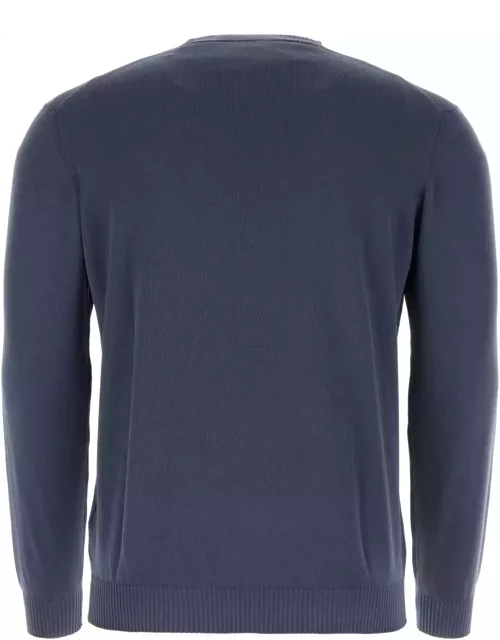Fedeli Air Force Blue Cotton Sweater