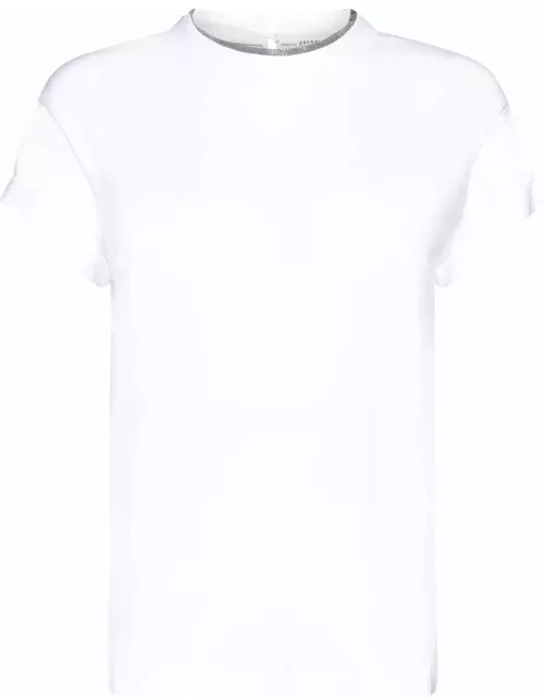 Brunello Cucinelli Round Neck Plain T-shirt