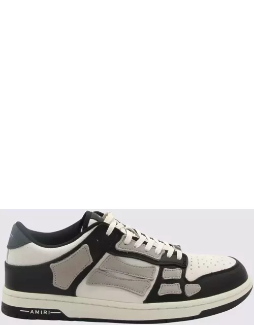 AMIRI Black Alabaster Leather Skel Sneaker
