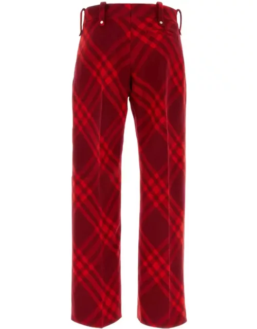 Burberry Embroidered Wool Pant