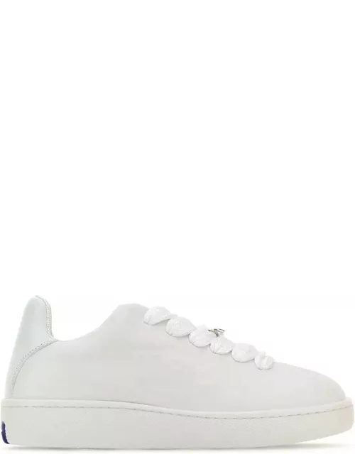 Burberry White Leather Box Sneaker