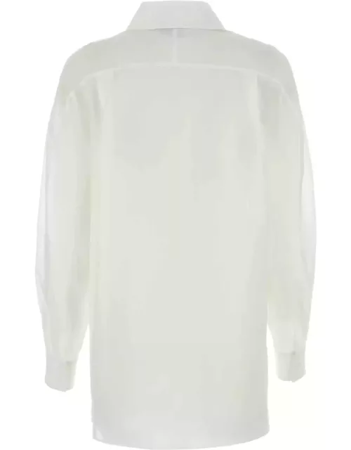 Alberta Ferretti White Cotton Shirt