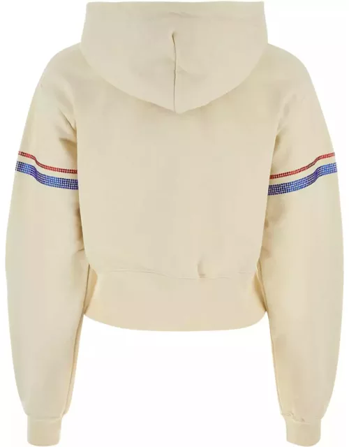 GCDS Cream Cotton Sweatshirt