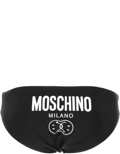 Moschino Black Stretch Nylon Swimming Brief