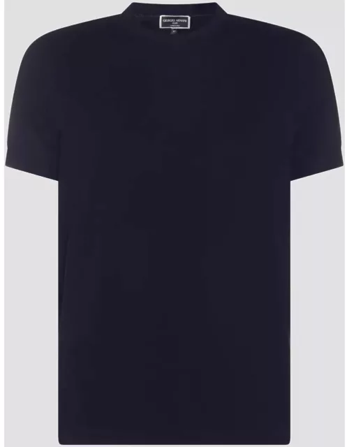 Giorgio Armani Blue Viscose T-shirt