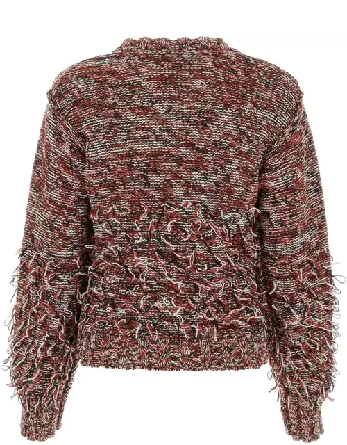 Durazzi Milano Embroidered Cotton Blend Sweater