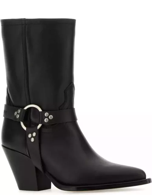Sonora Black Nappa Leather Atoka Ankle Boot