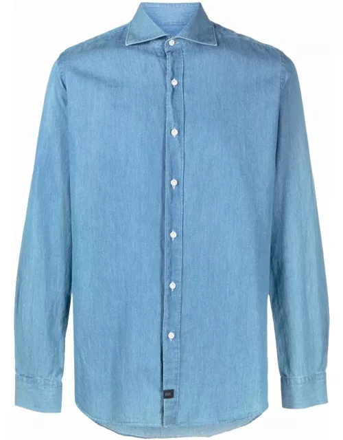 Fay Blue Denim Shirt