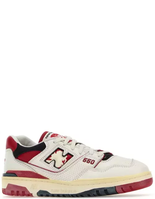 New Balance Multicolor Leather 550 Sneaker