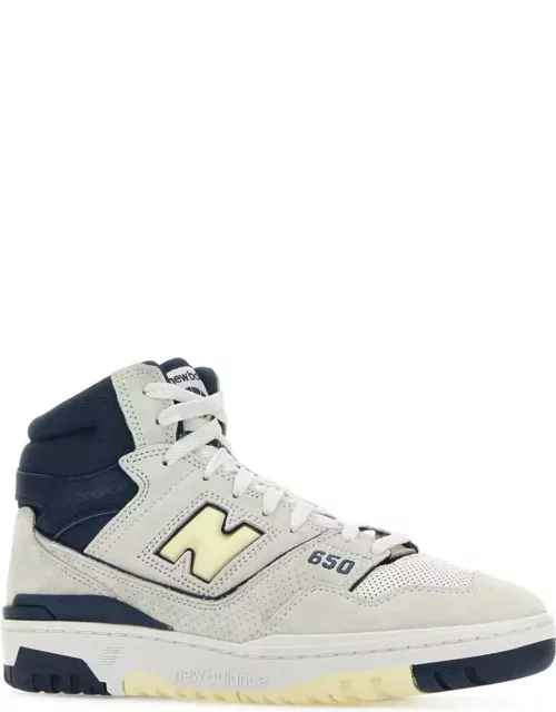 New Balance Multicolor Leather And Suede 650 Sneaker