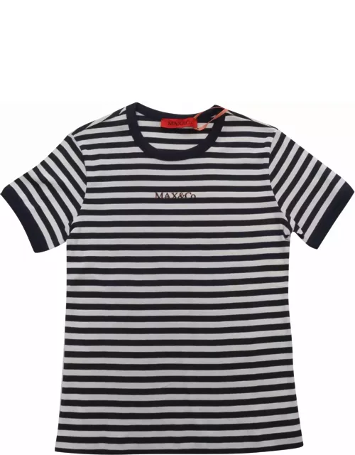 Max & Co. Black Striped T-shirt