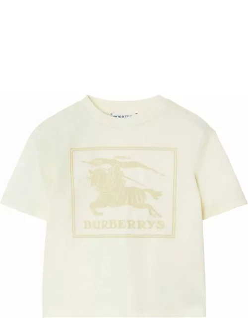 Burberry Light Beige Cotton T-shirt
