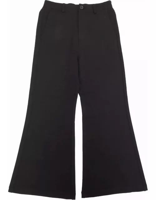 MM6 Maison Margiela Black Flared Trouser