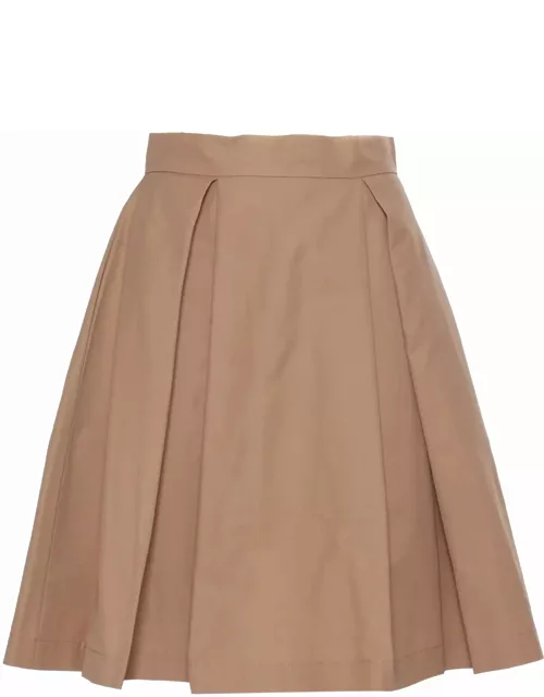 Max & Co. Brown Flared Skirt
