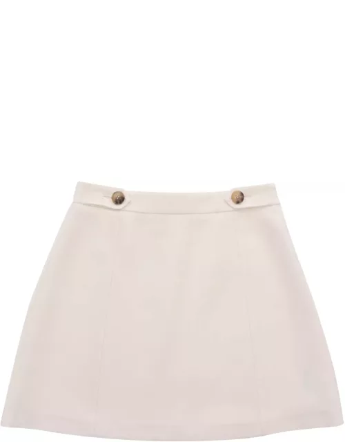 Max & Co. White Mini Skirt