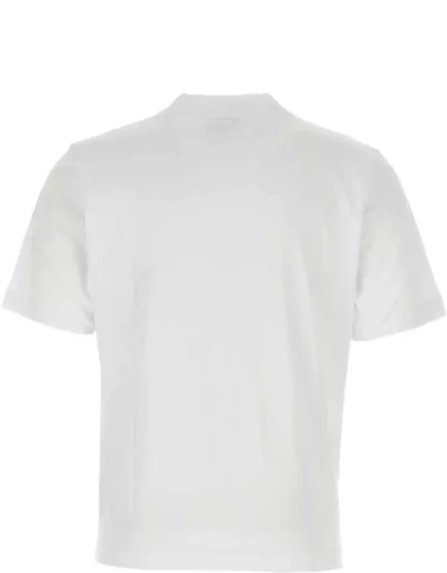 Études White Cotton T-shirt