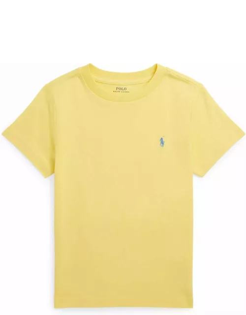 Ralph Lauren Yellow T-shirt With Blue Pony