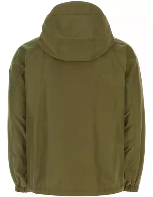 Woolrich Army Green Cotton Blend Cruiser Jacket