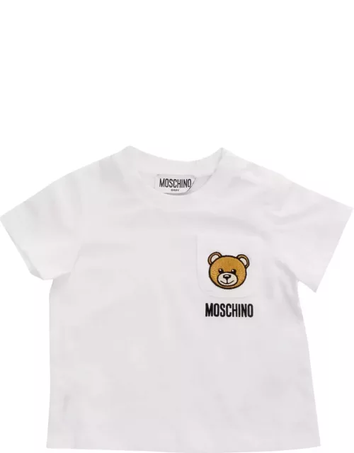 Moschino White T-shirt With Logo