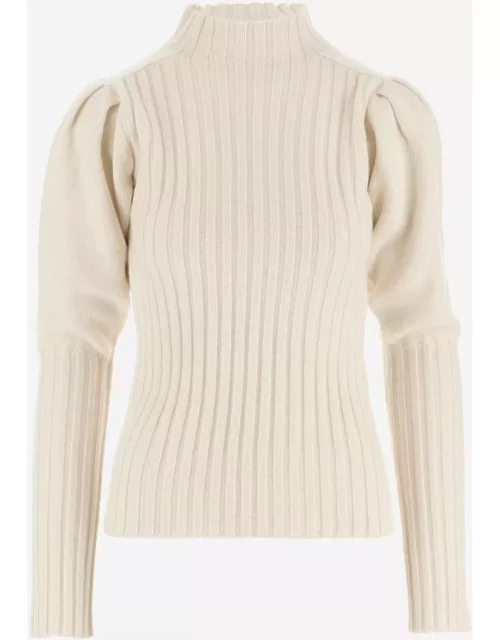 Chloé Cashmere Sweater With Balloon Sleeve