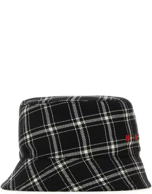Marni Embroidered Wool Bucket Hat