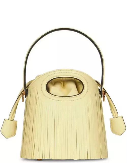 Etro Yellow Saturno Mini Bag With Fringe