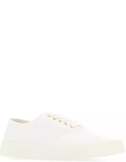 Maison Kitsuné White Canvas Sneaker