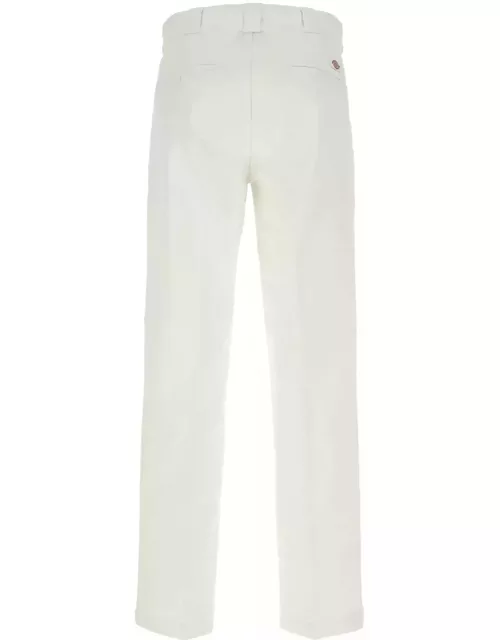 Dickies White Polyester Blend Pant