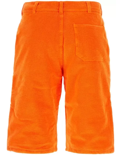 ERL Orange Corduroy Bermuda Short
