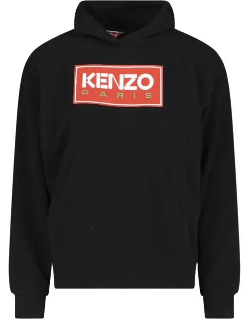 Kenzo Logo Embroidered Hoodie