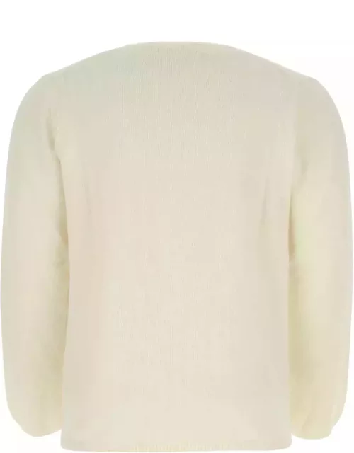 Comme des Garçons Shirt Ivory Wool Blend Sweater