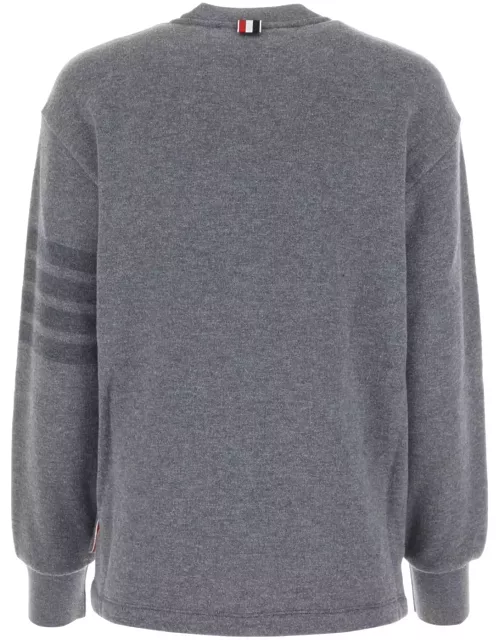 Thom Browne Grey Wool Sweatshirt