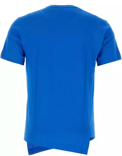 Comme des Garçons Shirt Cerulean Blue Cotton Comme Des Garã§ons Shirt X Lacoste T-shirt