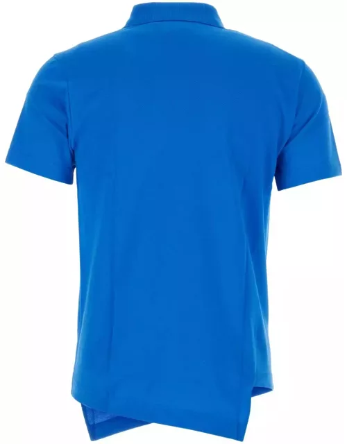 Comme des Garçons Shirt Cerulean Blue Piquet Comme Des Garã§ons Shirt X Lacoste Polo Shirt