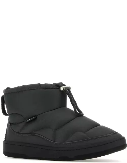 Lanvin Graphite Fabric Curb Snow Ankle Boot