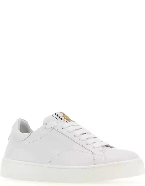 Lanvin White Leather Ddb0 Sneaker