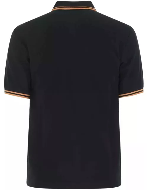 Fred Perry Navy Blue Piquet Polo Shirt