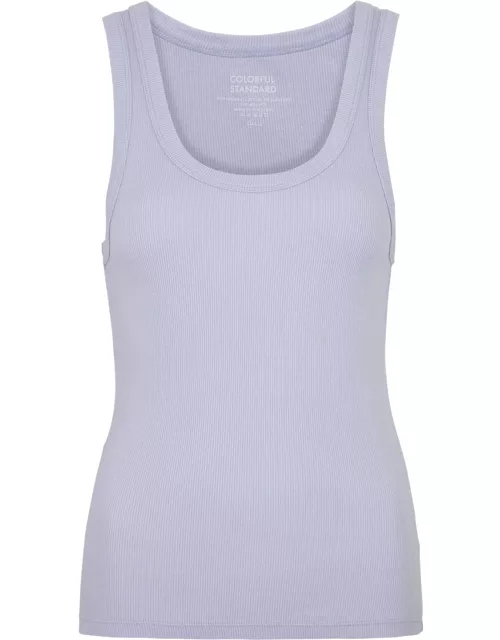 Colorful Standard Ribbed Stretch-cotton Tank - Lilac - M (UK12 / M)