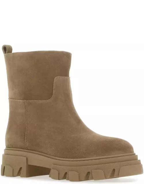 GIA BORGHINI Biscuit Suede Ankle Boot