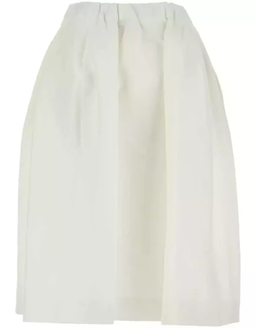 Marni White Cady Skirt
