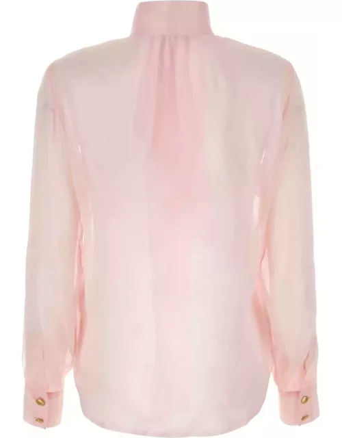 Hebe Studio Pink Chiffon Ava Shirt