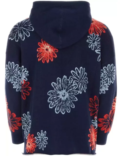 Bluemarble Embroidered Cotton Blend Sweater