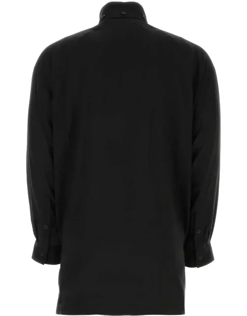 Yohji Yamamoto Black Cellulose Shirt