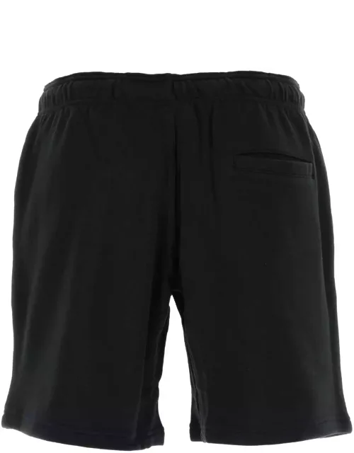 Yohji Yamamoto Black Cotton Bermuda Short