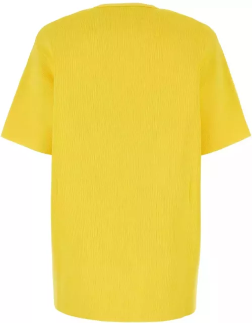 Jil Sander Yellow Viscose Blend T-shirt