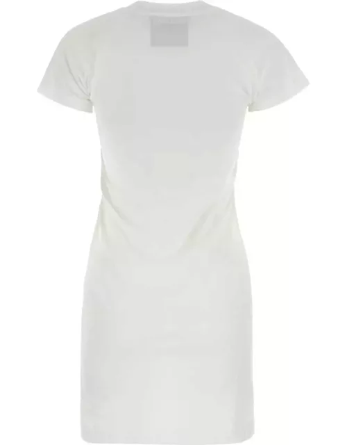 Moschino White Cotton T-shirt Dres