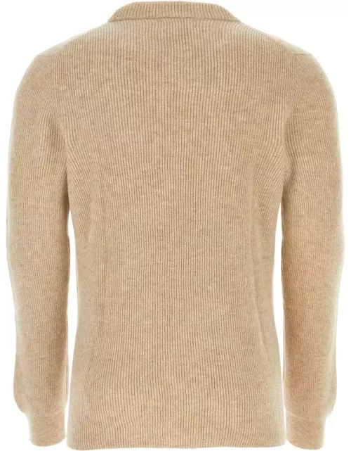Johnstons of Elgin Beige Cashmere Sweater