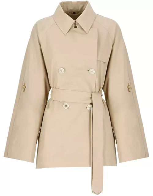 Fay Short Cotton Trench Coat